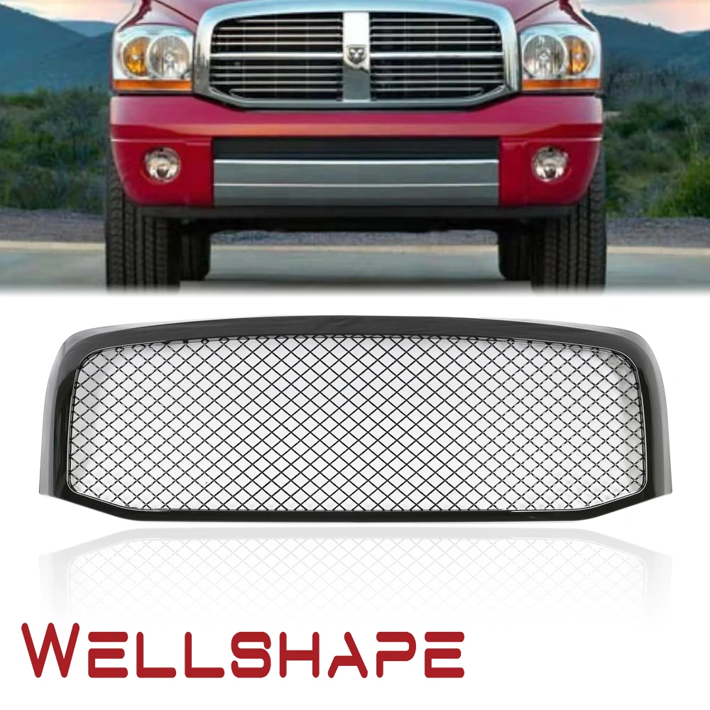 Factory Hot Selling Car grille For 06 07 08 Dodge Ram 1500 2500 3500 Gloss Black Sport Mesh Front Grille Grill
Factory Hot Selling Car grille For 06 07 08 Dodge Ram 1500 2500 3500 Gloss Black Sport Mesh Front Grille Grill