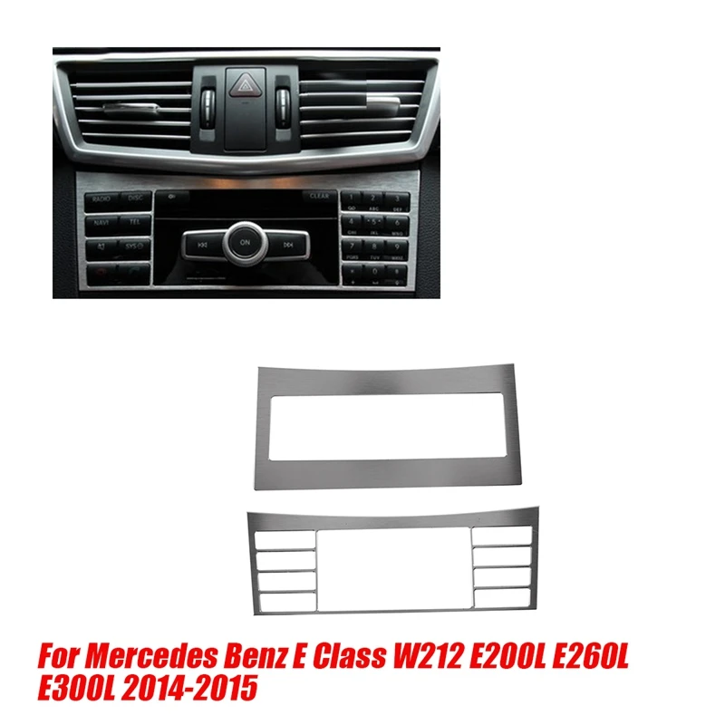 2Pcs Car Console Air Conditioning CD Panel Button Frame Trim Parts For Mercedes Benz E Class W212 E200L E260L E300L 2008-2015
2Pcs Car Console Air Conditioning CD Panel Button Frame Trim Parts For Mercedes Benz E Class W212 E200L E260L E300L 2008-2015