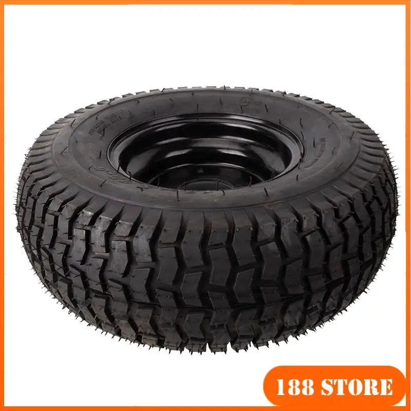 NEW 13x5.00-6 (13/5.00-6) 6in ATV Tire - Heavy Duty Anti Slip Tubeless Vacuum Rubber Tyre with Black Rims for Go Kart
NEW 13x5.00-6 (13/5.00-6) 6in ATV Tire - Heavy Duty Anti Slip Tubeless Vacuum Rubber Tyre with Black Rims for Go Kart
