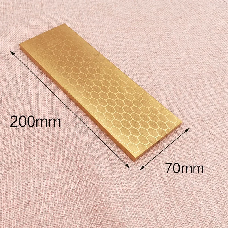 diamond sharpening stone diamond double-sided 400 and 1000 rough titanium knife whetstone, size 200*70 whetstone
diamond sharpening stone diamond double-sided 400 and 1000 rough titanium knife whetstone, size 200*70 whetstone
