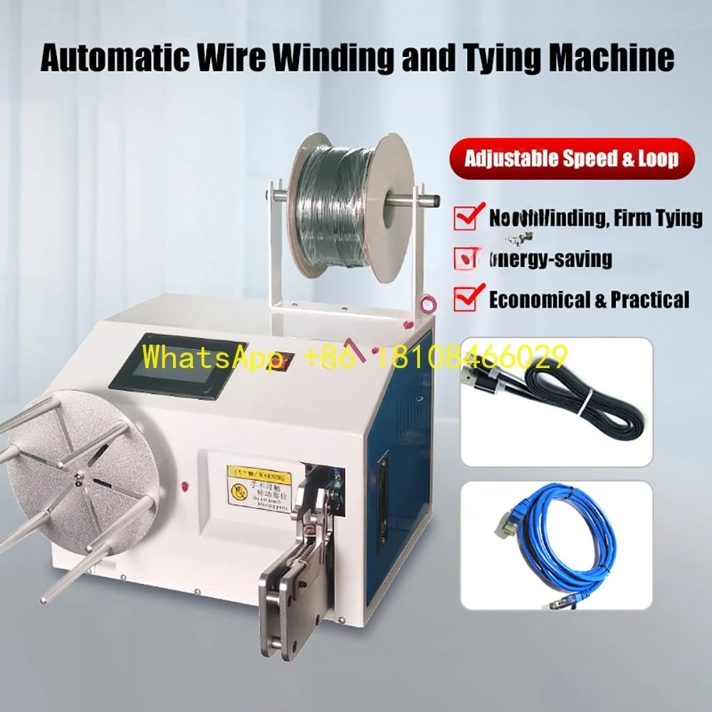 Electric Cable Coiling Tie Wrapping Machine, Winder Automatic Wire Winding Twist Machine,
Electric Cable Coiling Tie Wrapping Machine, Winder Automatic Wire Winding Twist Machine,