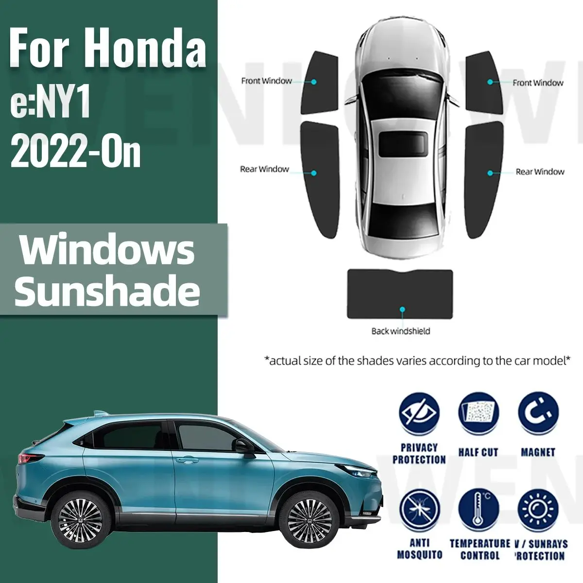 For Honda e:NY1 2022 2023 2024 Magnetic Car Sunshade Visor Front Windshield Frame Curtain Rear Side Baby Window Sun Shade Shield
For Honda e:NY1 2022 2023 2024 Magnetic Car Sunshade Visor Front Windshield Frame Curtain Rear Side Baby Window Sun Shade Shield