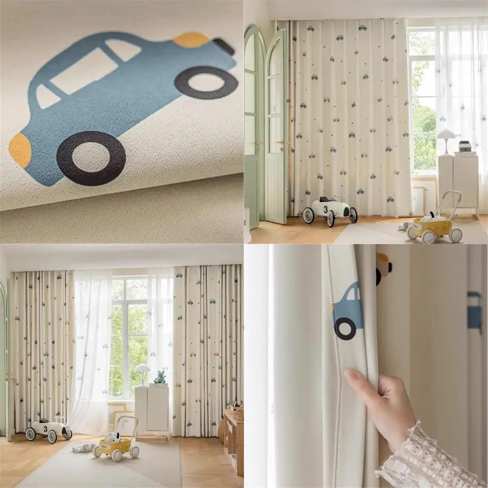 Cute Cars Patterned Room Darkening Curtains for Kids, Beige, 42x84 inches
Cute Cars Patterned Room Darkening Curtains for Kids, Beige, 42x84 inches