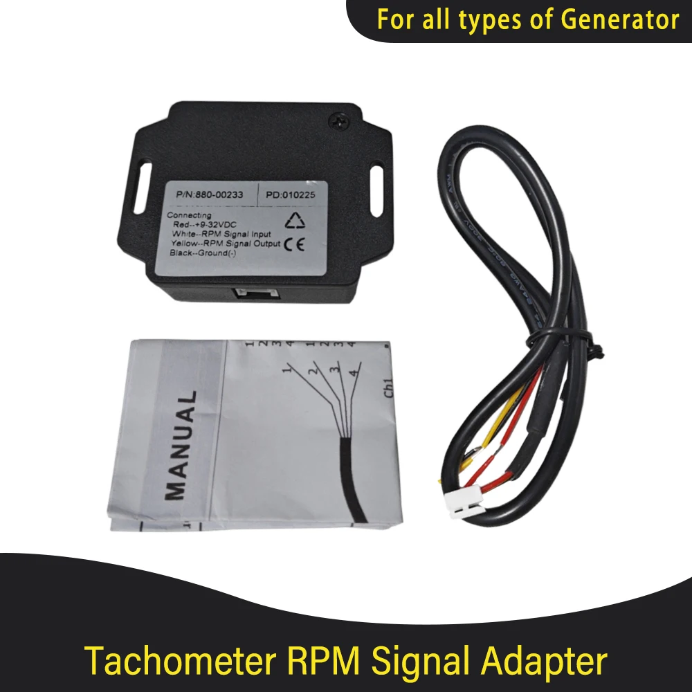 Universal Tachometer Sender Adapter RPM Signal Compatible with all types of Diesel/Gasoline Engine 9-32VDC
Universal Tachometer Sender Adapter RPM Signal Compatible with all types of Diesel/Gasoline Engine 9-32VDC