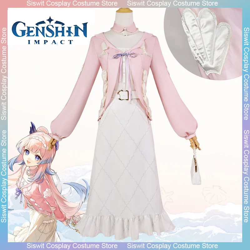 Game Genshin Impact Sangonomiya Kokomi Cosplay Costume Pink Daily Uniforms Women Girl Sweet Dress Anime Carnival Party Outfits
Game Genshin Impact Sangonomiya Kokomi Cosplay Costume Pink Daily Uniforms Women Girl Sweet Dress Anime Carnival Party Outfits