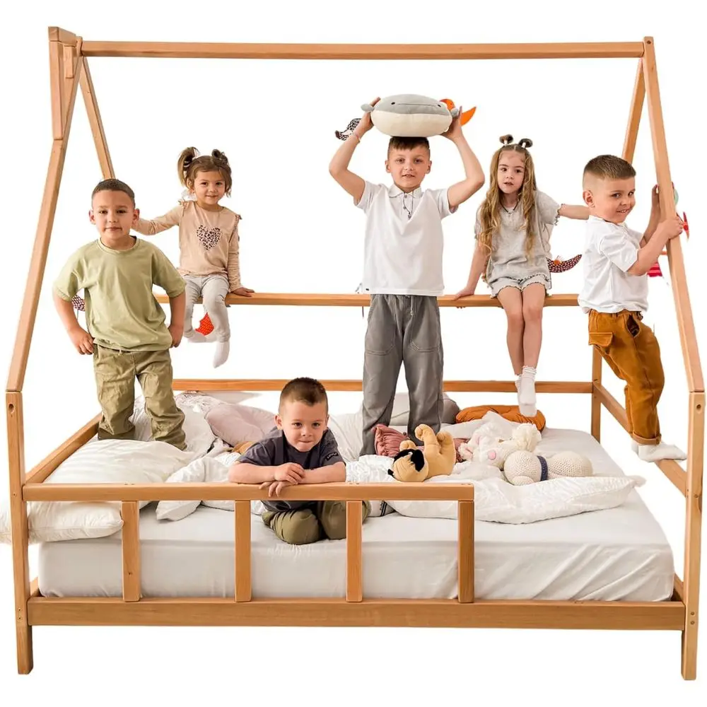 Toddler Bed with Guardrails - Multi-Size Options: Small to King - 7 Color Choices
Toddler Bed with Guardrails - Multi-Size Options: Small to King - 7 Color Choices