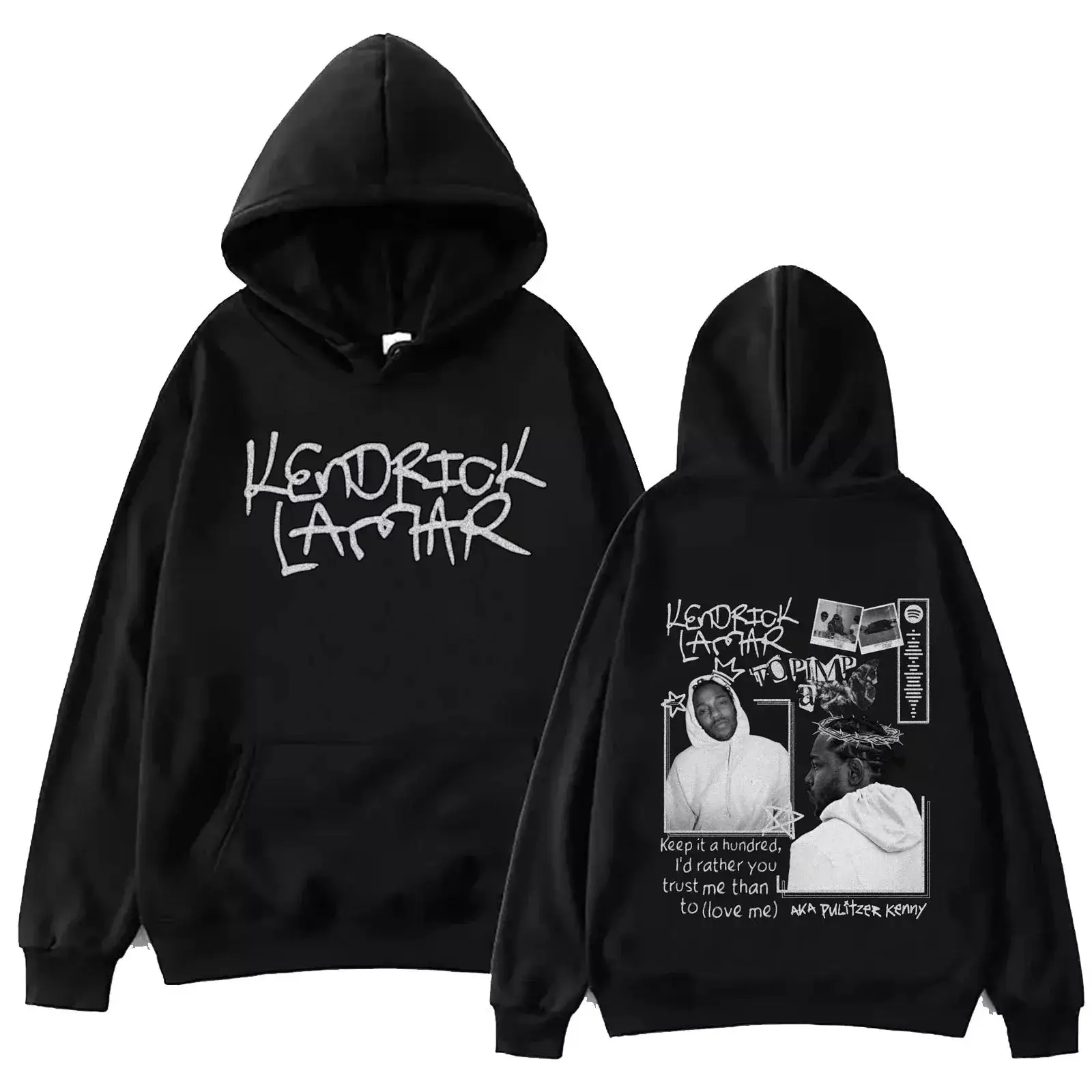 Men's and Women's Cotton Sweatshirts Kendrick Lamar Letter Print Plus Velvet Hoodie Casual Outdoor Tops Fashion Sports Y2k Style
Men's and Women's Cotton Sweatshirts Kendrick Lamar Letter Print Plus Velvet Hoodie Casual Outdoor Tops Fashion Sports Y2k Style