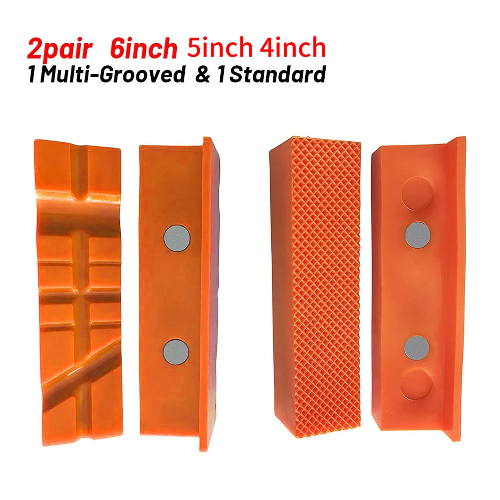 4 PCS 4/5/6 Inch Multi-Slot Magnetic Vise Pad Cover Soft Vise Jaw Pad Nylon Protection Strip For Metal Vise Soft Machine Tools
4 PCS 4/5/6 Inch Multi-Slot Magnetic Vise Pad Cover Soft Vise Jaw Pad Nylon Protection Strip For Metal Vise Soft Machine Tools