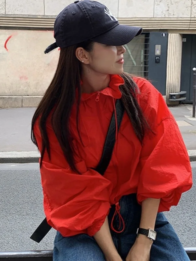 Chic Autumnal ort Coat Women's High Collar Dstring Design Loose Casual Long Sve Versatile Outerwear Faionable Stree...
Chic Autumnal ort Coat Women's High Collar Dstring Design Loose Casual Long Sve Versatile Outerwear Faionable Stree...