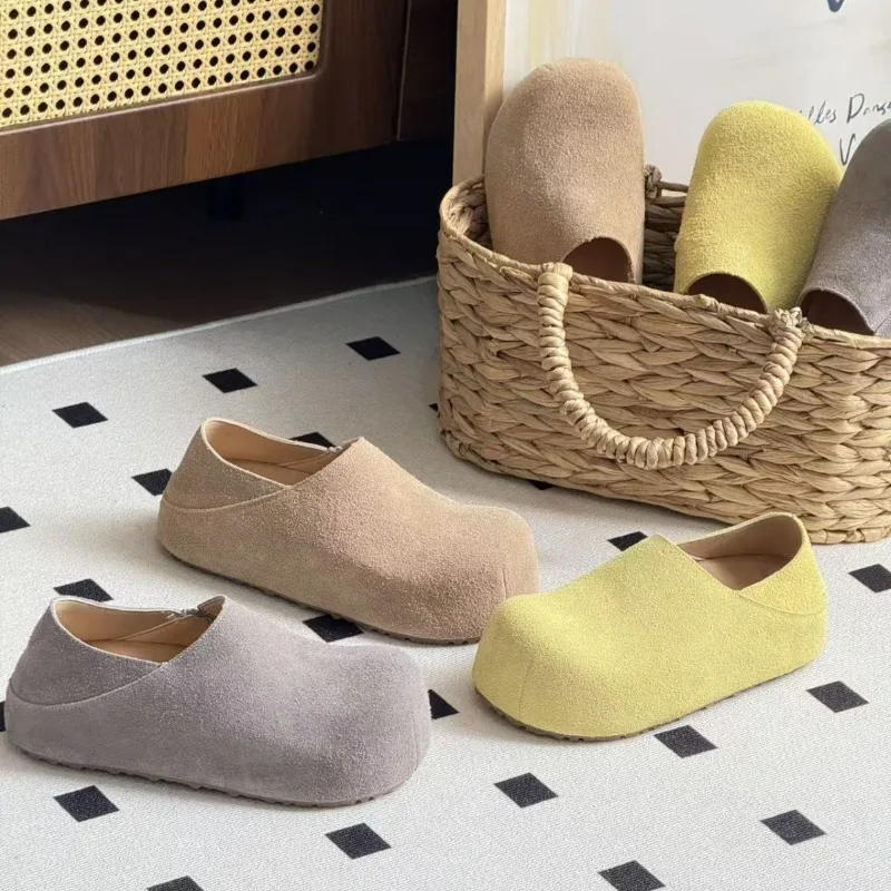 Retro Womens Shoes Fashion Round Head Platform Casual Shoes for Woman Winter Plush Mueller Slippers Designer Shoes Zapatos Mujer
Retro Womens Shoes Fashion Round Head Platform Casual Shoes for Woman Winter Plush Mueller Slippers Designer Shoes Zapatos Mujer