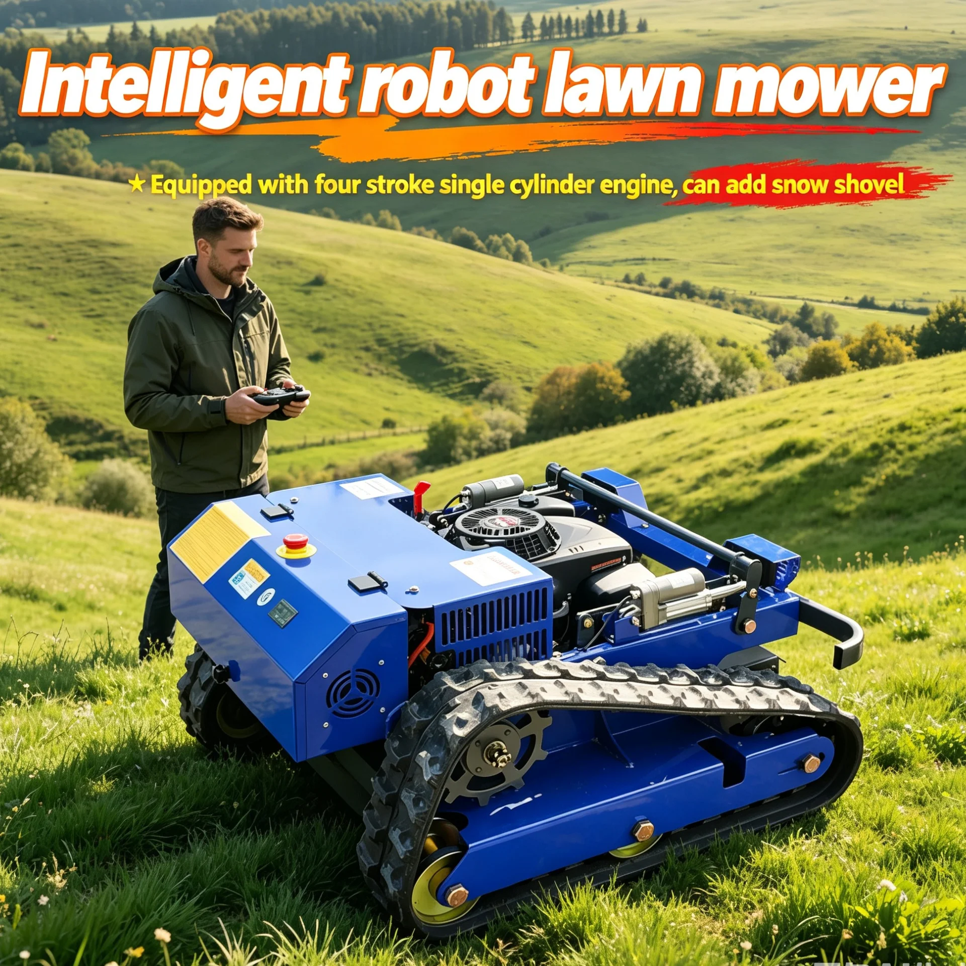 Customized intelligent robot lawn mower, battery powered lawn mower, optional cutting width, five kinds of extra functional
Customized intelligent robot lawn mower, battery powered lawn mower, optional cutting width, five kinds of extra functional