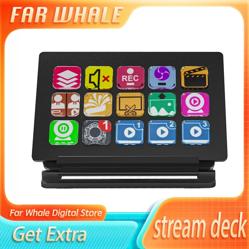 Streamdeck 15key Visual Keyboard Custom Led Game Operation Kcontroller Macro Programming For Windows/Macos/Android/Ios Gift
Streamdeck 15key Visual Keyboard Custom Led Game Operation Kcontroller Macro Programming For Windows/Macos/Android/Ios Gift