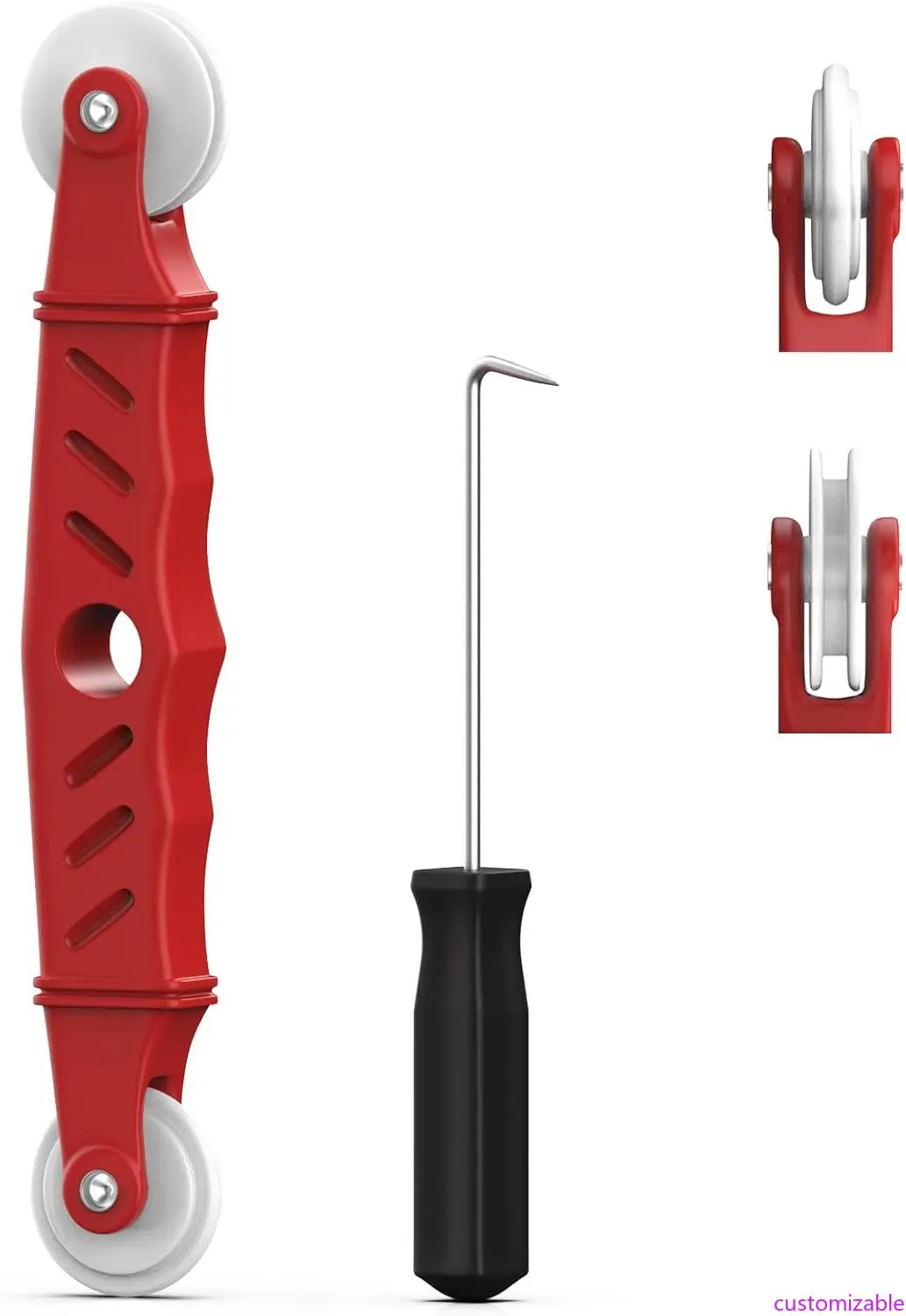 Настраиваемый набор инструментов для ролика экрана с крючком для снятия шлица, 2 шт. Ролик для оконного экрана для установки экрана, ремонт, замена
Настраиваемый набор инструментов для ролика экрана с крючком для снятия шлица, 2 шт. Ролик для оконного экрана для установки экрана, ремонт, замена