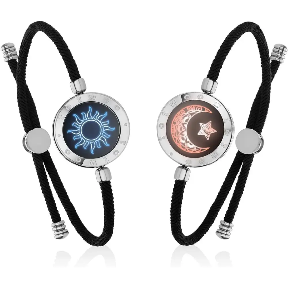 Long Touch Bracelets for Couples, Smart Light & Vibration Jewelry, Fashionable Smart Gifts for Women & Men, Bluetooth Pairing vi
Long Touch Bracelets for Couples, Smart Light & Vibration Jewelry, Fashionable Smart Gifts for Women & Men, Bluetooth Pairing vi