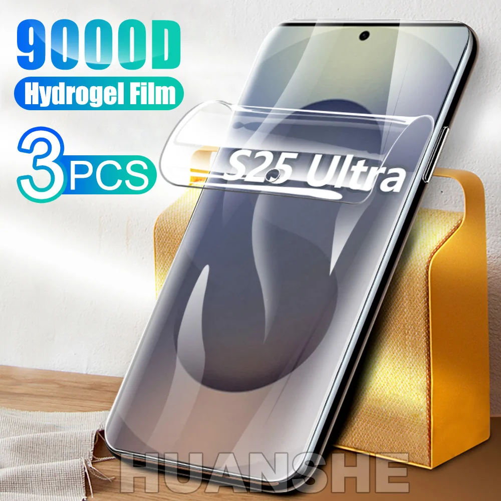 3PCS Hydrogel Soft Screen Protector Film Not Glass for Samsung Galaxy S26 Ultra S25 Ultra S25+ S25 Plus S25
3PCS Hydrogel Soft Screen Protector Film Not Glass for Samsung Galaxy S26 Ultra S25 Ultra S25+ S25 Plus S25