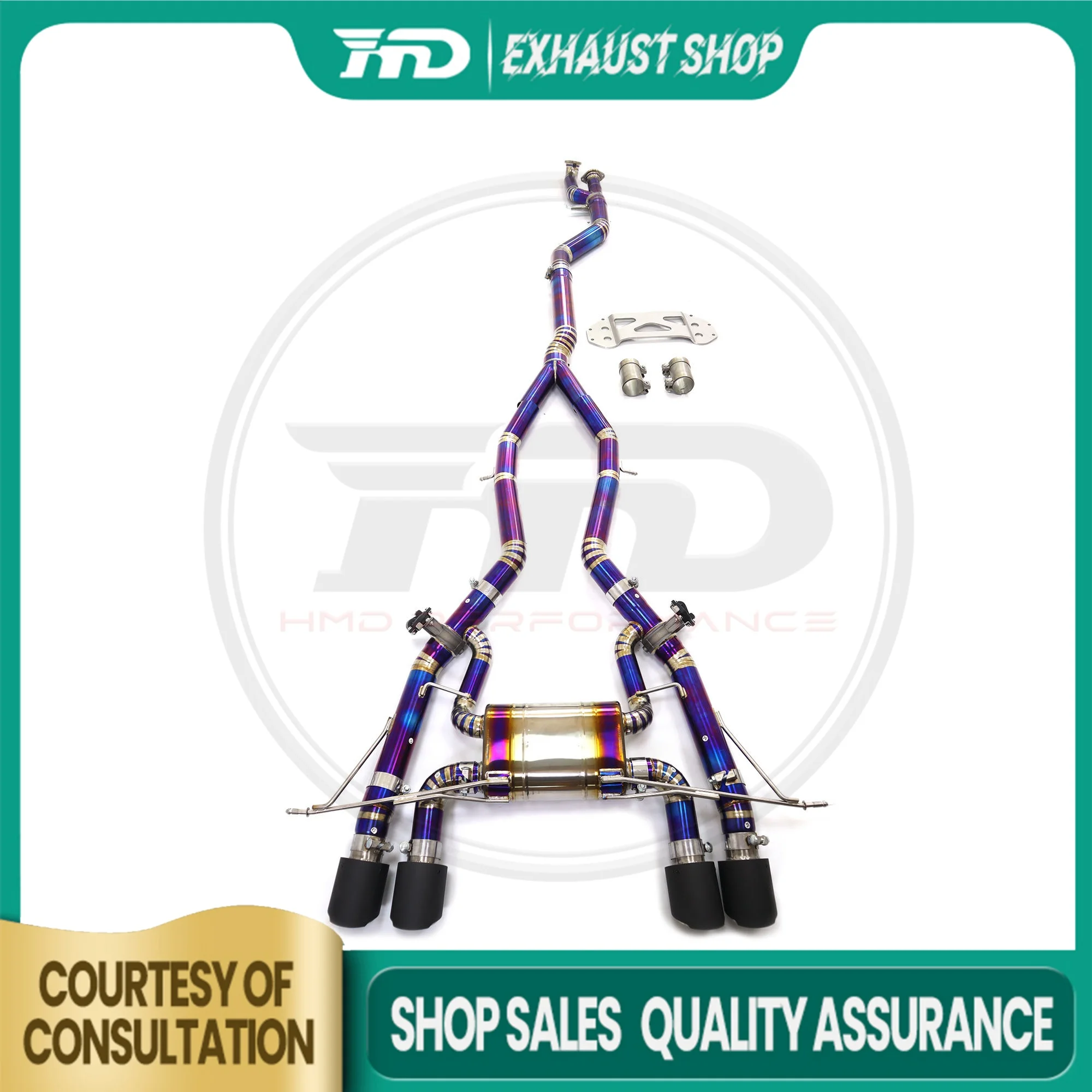 HMD Titanium alloy Exhaust System Performance Catback for BMW M3 M4 G80 G82 3.0T Muffler With Valve Lossless installation
HMD Titanium alloy Exhaust System Performance Catback for BMW M3 M4 G80 G82 3.0T Muffler With Valve Lossless installation