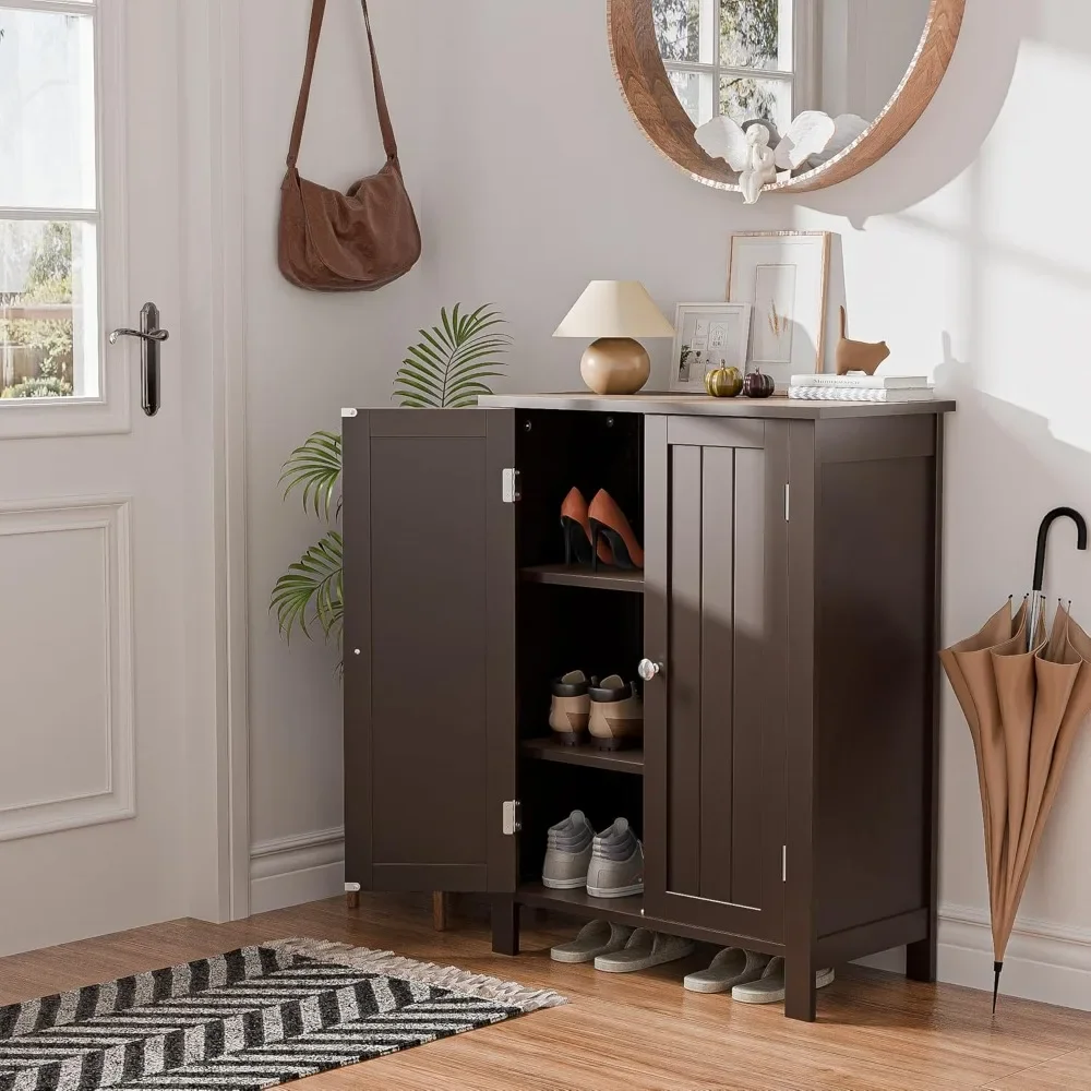 Modern Bathroom Floor Storage Cabinet with Adjustable Shelf and Double Door Rust Proof, Living Room Modern Home Furniture
Modern Bathroom Floor Storage Cabinet with Adjustable Shelf and Double Door Rust Proof, Living Room Modern Home Furniture