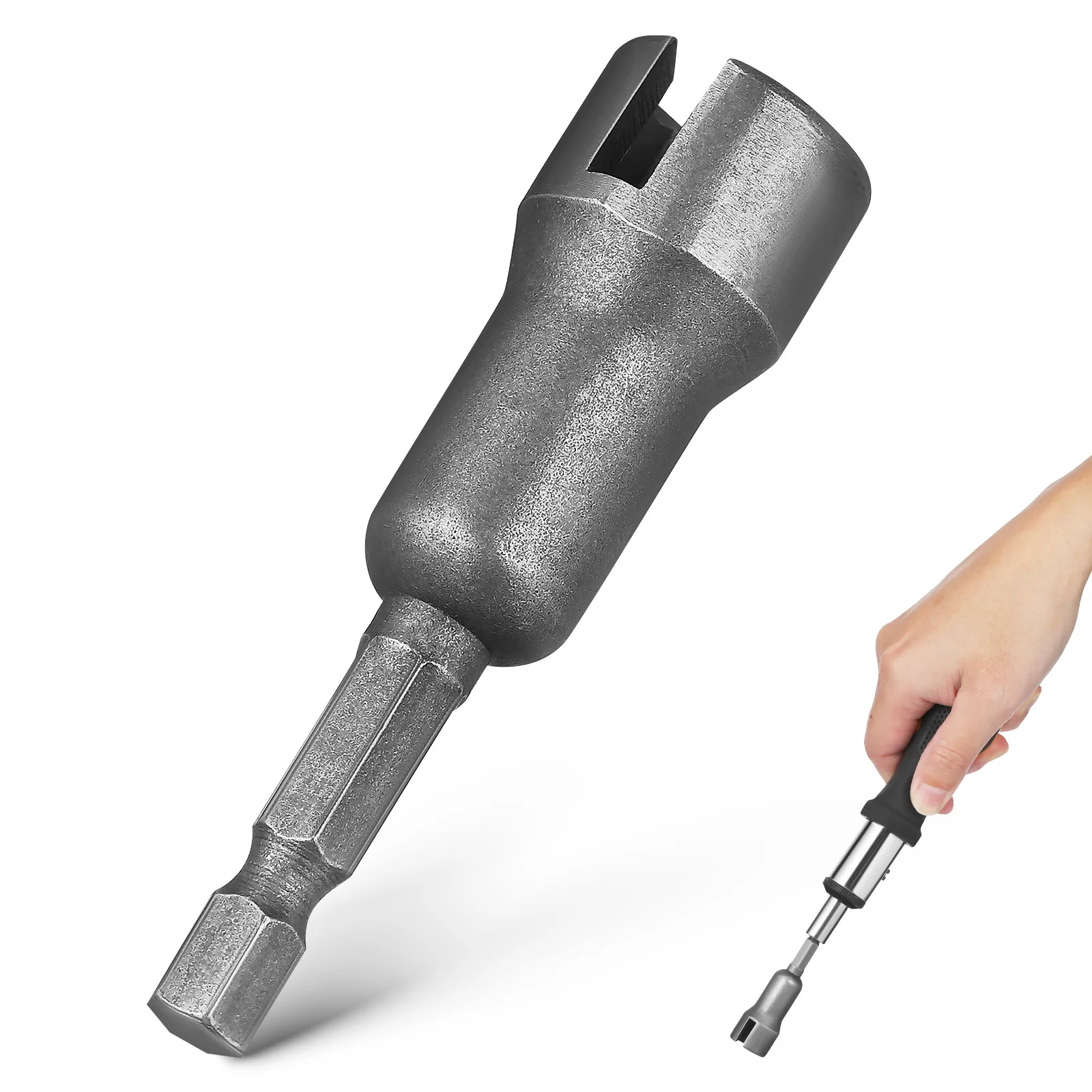 Electric Screwdriver Socket 65mm Slotted Shank Nut Driver Bit Drill Adapter For Panel Nut Power Tool
Electric Screwdriver Socket 65mm Slotted Shank Nut Driver Bit Drill Adapter For Panel Nut Power Tool