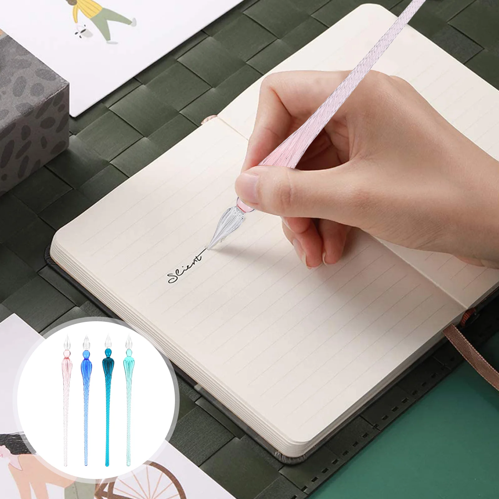 4 Pcs Pen Glass Drip Fountain Writing Signature Calligraphy Pens Filling for
4 Pcs Pen Glass Drip Fountain Writing Signature Calligraphy Pens Filling for