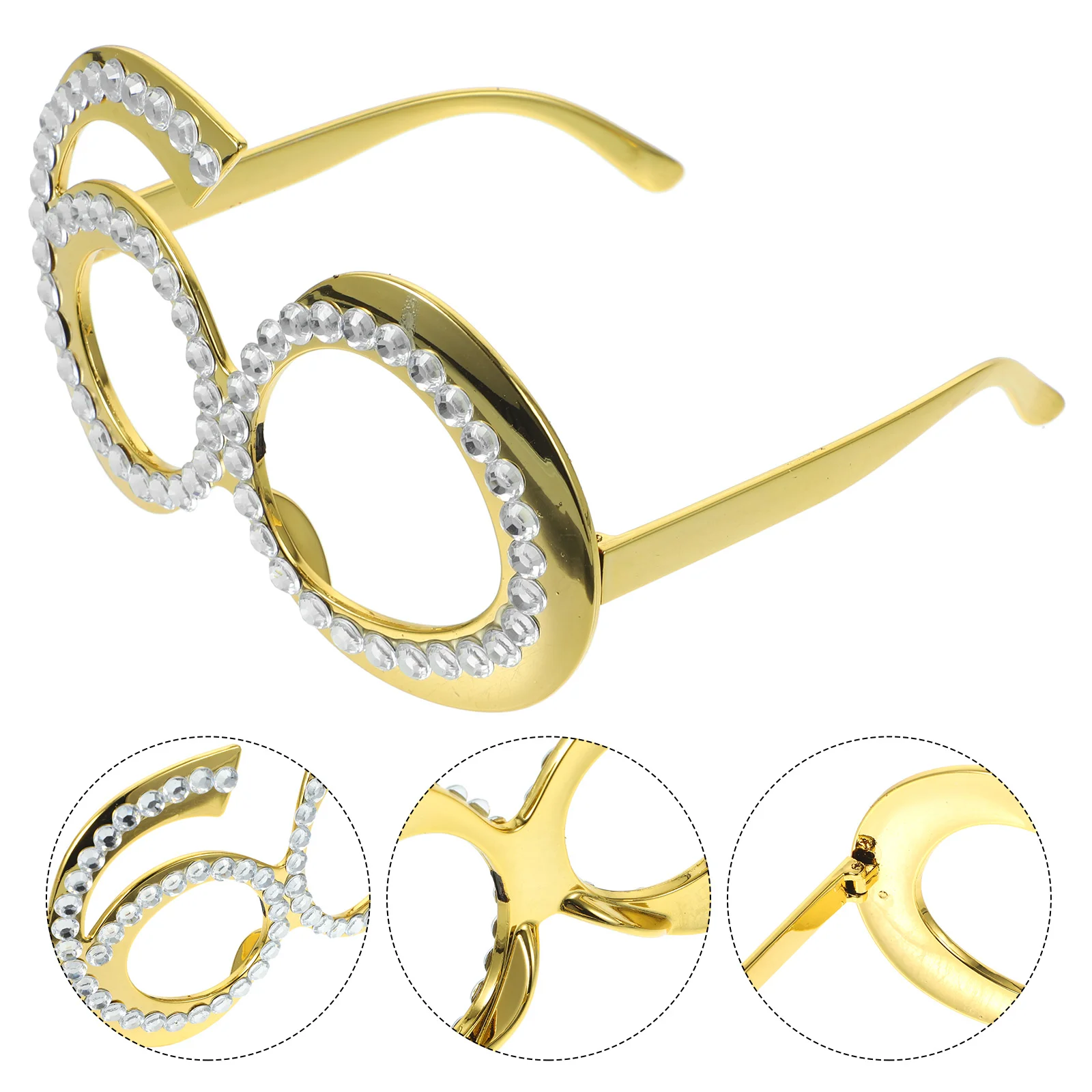 60 Pcs Digital Glasses Rhinestone Plastic Frame Birthday Eyewear For Adults Party Supplies Photo Props Novelty Eyeglasses
60 Pcs Digital Glasses Rhinestone Plastic Frame Birthday Eyewear For Adults Party Supplies Photo Props Novelty Eyeglasses