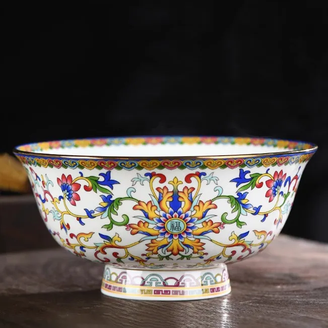 Soup bowl tableware tabletop ornament large-capacity ceramic underglaze color plant flower printing and dyeing household enamel
Soup bowl tableware tabletop ornament large-capacity ceramic underglaze color plant flower printing and dyeing household enamel