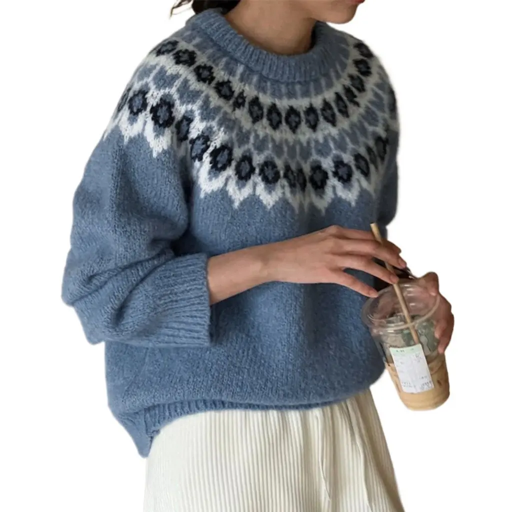 Independent Station Autumn/Winter Ethnic Style Long Sleeve round Neck Fair Isle Sweater Women's Fashion Upperwear
Independent Station Autumn/Winter Ethnic Style Long Sleeve round Neck Fair Isle Sweater Women's Fashion Upperwear