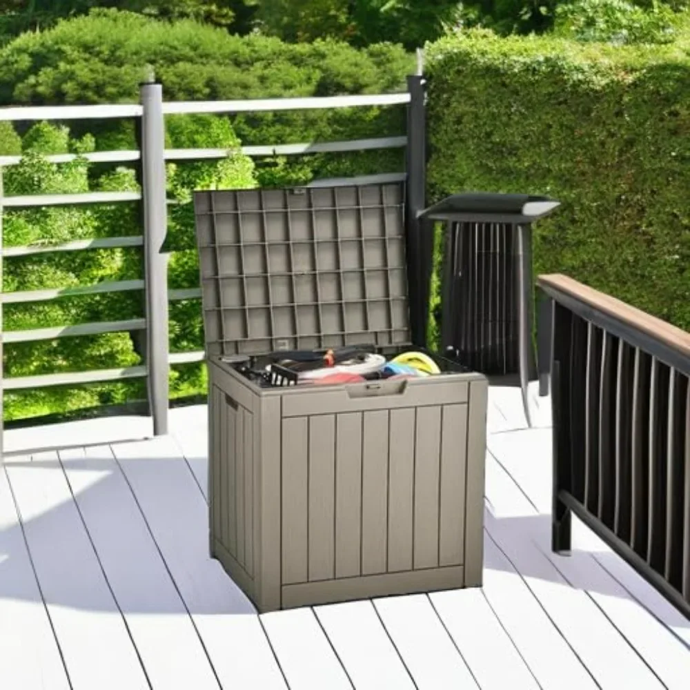 31 Gallon Outdoor Storage Deck Box, Waterproof Resin Package Delivery and Storage Box with Lockable Lid for Patio Furniture
31 Gallon Outdoor Storage Deck Box, Waterproof Resin Package Delivery and Storage Box with Lockable Lid for Patio Furniture
