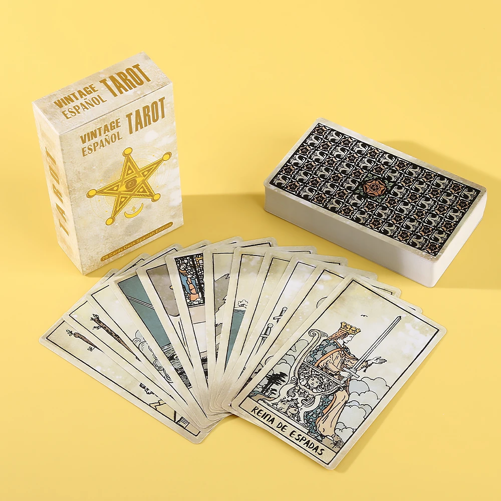 Mysterious and retro Spanish-style tarot cards - Releasing the power of divination - a beginner's 78-card deck
Mysterious and retro Spanish-style tarot cards - Releasing the power of divination - a beginner's 78-card deck