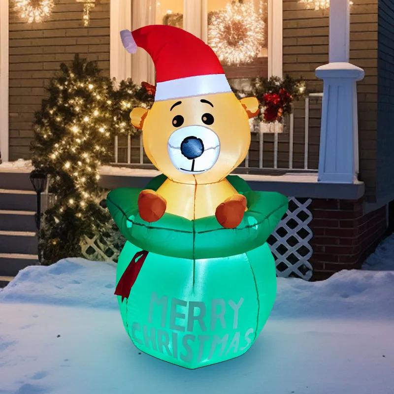 Christmas Bear Inflatable Model 1.5M/4.92FT Inflatable Toys With LED Light Yard Party Garden Outdoor Festival Decoration Gift
Christmas Bear Inflatable Model 1.5M/4.92FT Inflatable Toys With LED Light Yard Party Garden Outdoor Festival Decoration Gift
