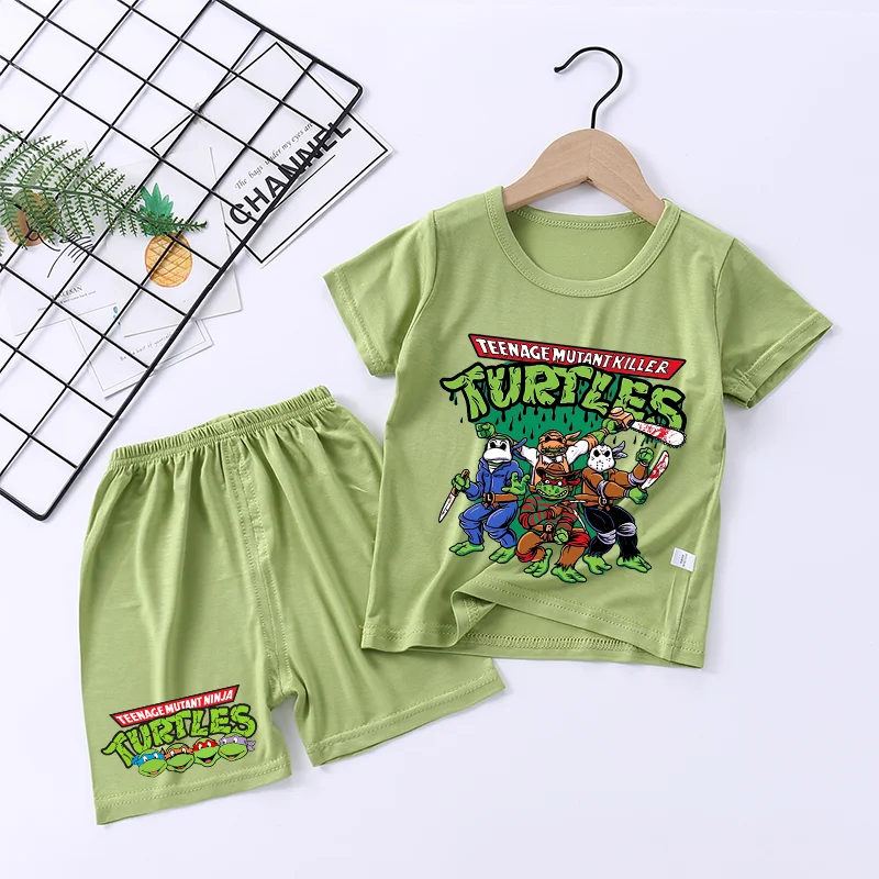 2pcs Teenage Mutant Ninja Turtles Pajama Set Modal Soft Sleepwear Top Home Summer Shorts Suit Pyjamas Anime T-shirt Nightwear
2pcs Teenage Mutant Ninja Turtles Pajama Set Modal Soft Sleepwear Top Home Summer Shorts Suit Pyjamas Anime T-shirt Nightwear