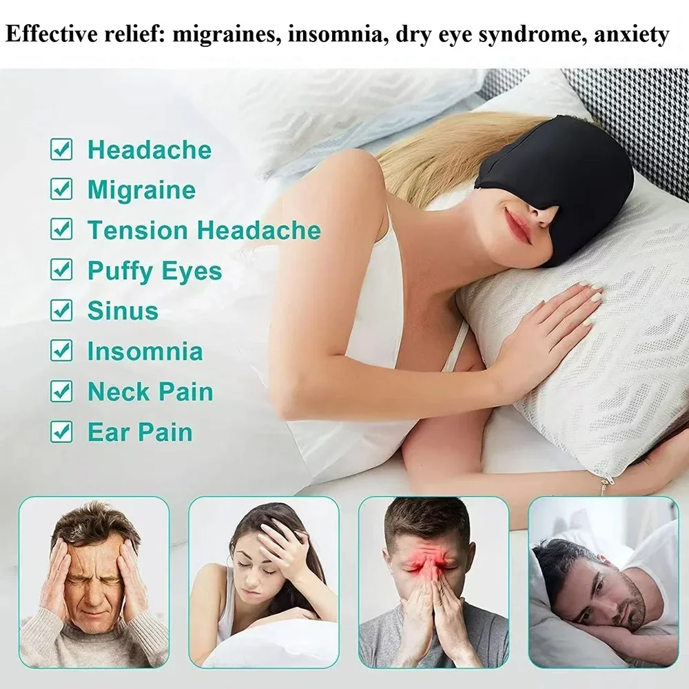 Sleep Mask Migraine Relief Cap Gel Cold Compress Eye Mask for Puffy Women Men Portable Blindfold Travel Sleeping Aid Eye Cover
Sleep Mask Migraine Relief Cap Gel Cold Compress Eye Mask for Puffy Women Men Portable Blindfold Travel Sleeping Aid Eye Cover