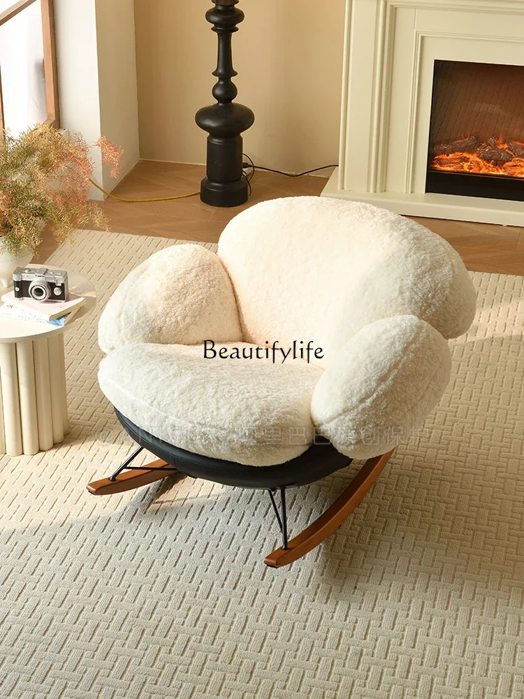 56Cream Style Home Balcony Recliner Living Room Leisure Sofa Single Rocking Lazy
56Cream Style Home Balcony Recliner Living Room Leisure Sofa Single Rocking Lazy