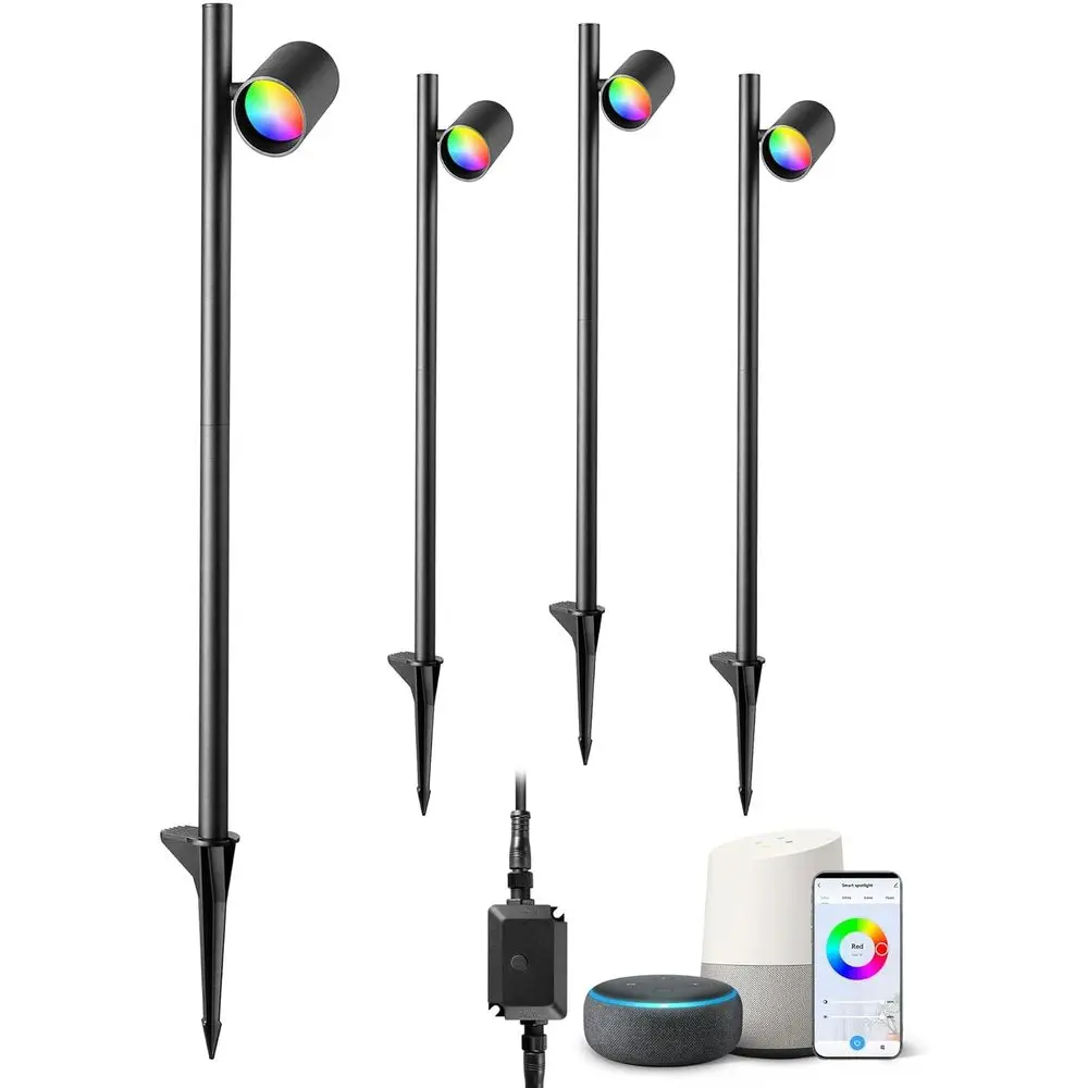 30“ Chrisas Smart Color Changing Landse Lighting, 320° Adjustable, 300LM RGBW Outdoor Landse Spotlight, IP67 Waterproo Spot Ligh
30“ Chrisas Smart Color Changing Landse Lighting, 320° Adjustable, 300LM RGBW Outdoor Landse Spotlight, IP67 Waterproo Spot Ligh