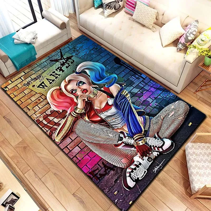 HD Fashionable cartoon printed H-Harley Quinn area living room bedroom decoration carpet yoga mat flannel anti slip carpet gift
HD Fashionable cartoon printed H-Harley Quinn area living room bedroom decoration carpet yoga mat flannel anti slip carpet gift