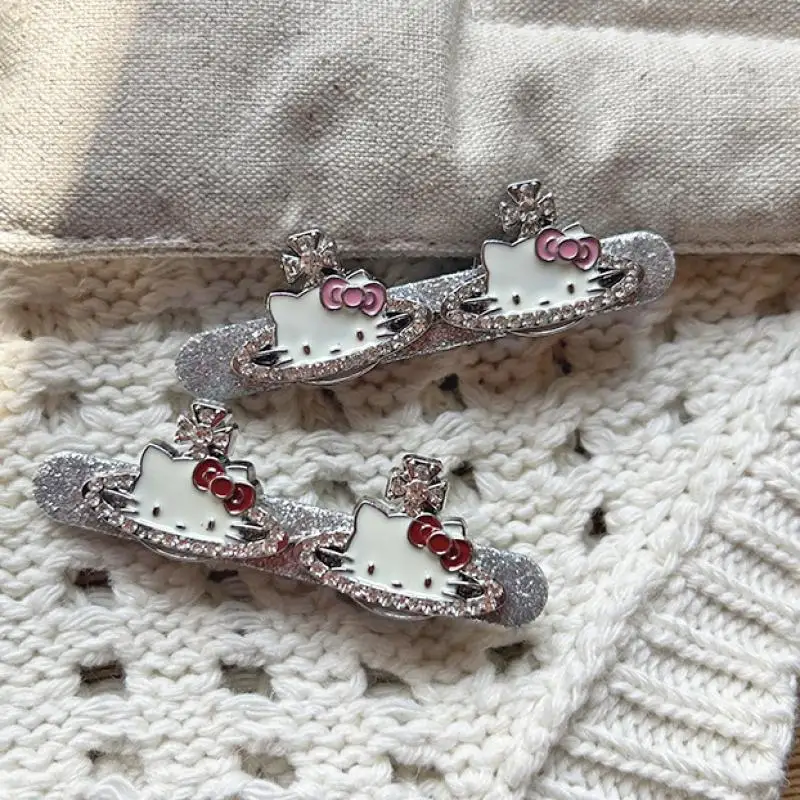 2025 Hello Kitty Hairpin Japanese Girl Water Diamond Kawaii Duckbill Clip Children's Cartoon Sanrio Hair Accessories Girl Gift 
2025 Hello Kitty Hairpin Japanese Girl Water Diamond Kawaii Duckbill Clip Children's Cartoon Sanrio Hair Accessories Girl Gift