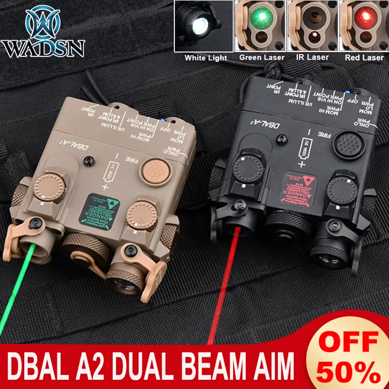 WADSN Tactical DBAL-A2 Sight Red Green Blue Dot IR Laser White Light Strobe Hunting Airsoft Aim DBAL PEQ Fit 20mm Picatinny Rail
WADSN Tactical DBAL-A2 Sight Red Green Blue Dot IR Laser White Light Strobe Hunting Airsoft Aim DBAL PEQ Fit 20mm Picatinny Rail
