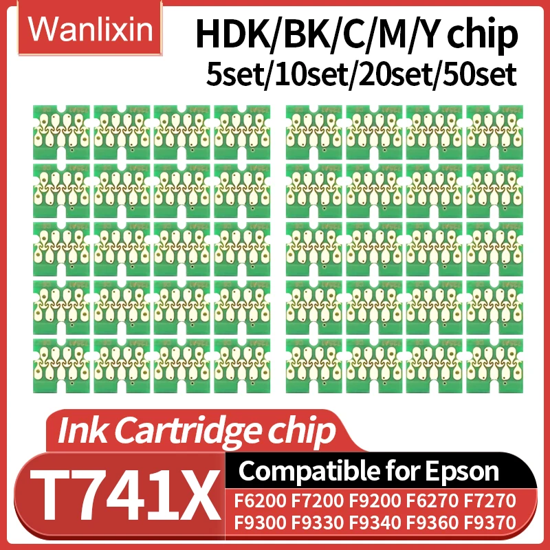1 компл. ~ 50 компл. T741X-T7414 T7411 T741X чип чернильного бака для Epson SureColor F6200 F6270 F7270 F9270 F9300 F9330 F9340 F9360 F9370 чип
1 компл. ~ 50 компл. T741X-T7414 T7411 T741X чип чернильного бака для Epson SureColor F6200 F6270 F7270 F9270 F9300 F9330 F9340 F9360 F9370 чип