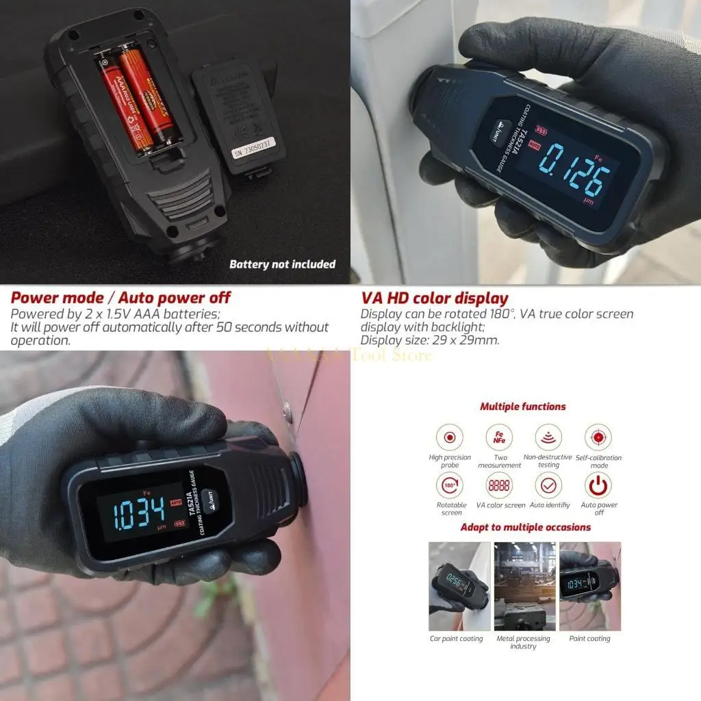 A2BE Reliable Metal Coating Thickness Meter Car Paint Thickness Gauge Simple Operate
A2BE Reliable Metal Coating Thickness Meter Car Paint Thickness Gauge Simple Operate