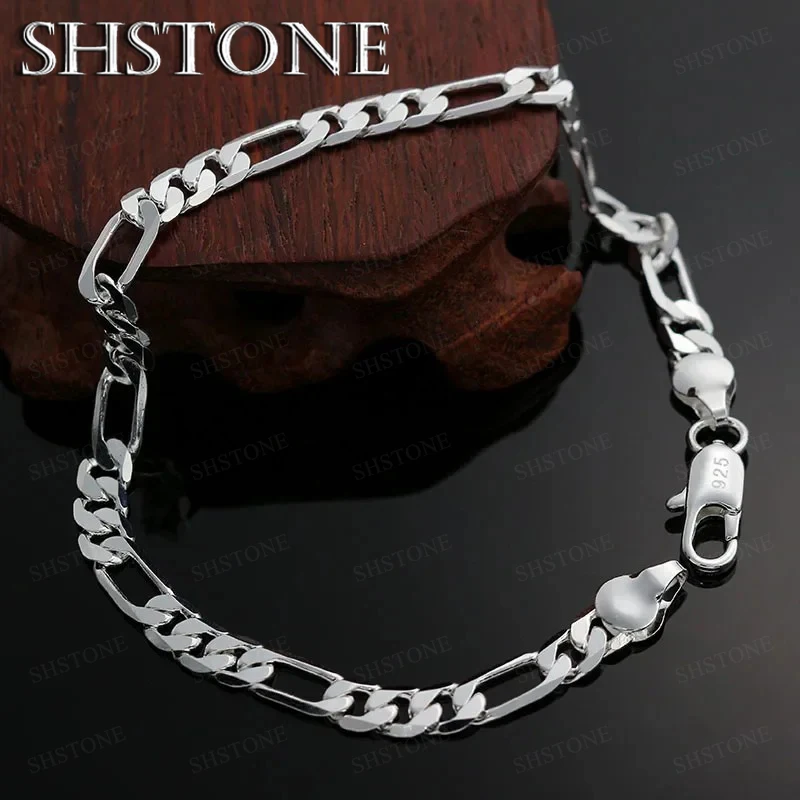 Wholesale charms classic 4MM sideways chain 925 Sterling silver Bracelet for woman boy man jewelry Wedding party Christmas gifts
Wholesale charms classic 4MM sideways chain 925 Sterling silver Bracelet for woman boy man jewelry Wedding party Christmas gifts