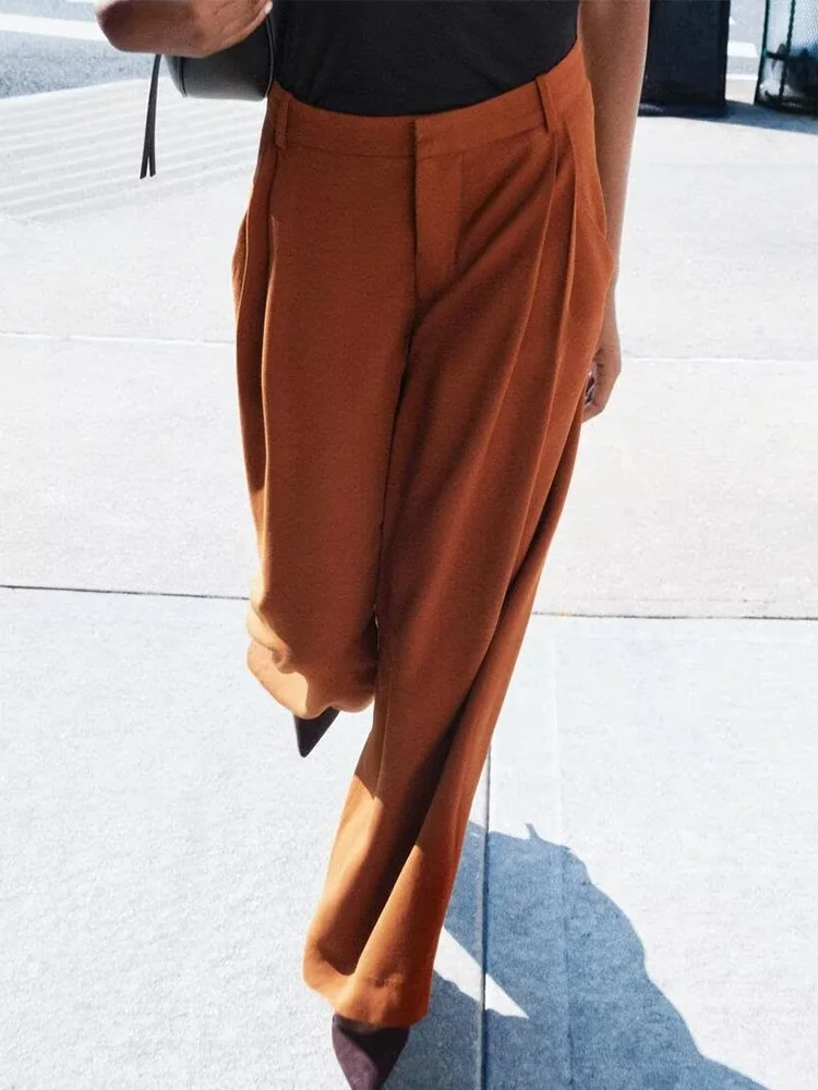 2024 Autumn and Winter New Arrivals Fashionable Straight Pants with Side Pockets Mid-Waist Wide Faded Casual Pants
2024 Autumn and Winter New Arrivals Fashionable Straight Pants with Side Pockets Mid-Waist Wide Faded Casual Pants