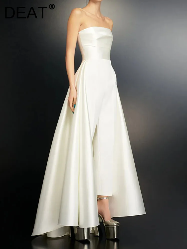 DEAT Elegant Jumpsuit Strapless Patch Design High Waist Women Customized Evening Party Playsuit 2024 Spring New Fashion 13DB3632
DEAT Elegant Jumpsuit Strapless Patch Design High Waist Women Customized Evening Party Playsuit 2024 Spring New Fashion 13DB3632