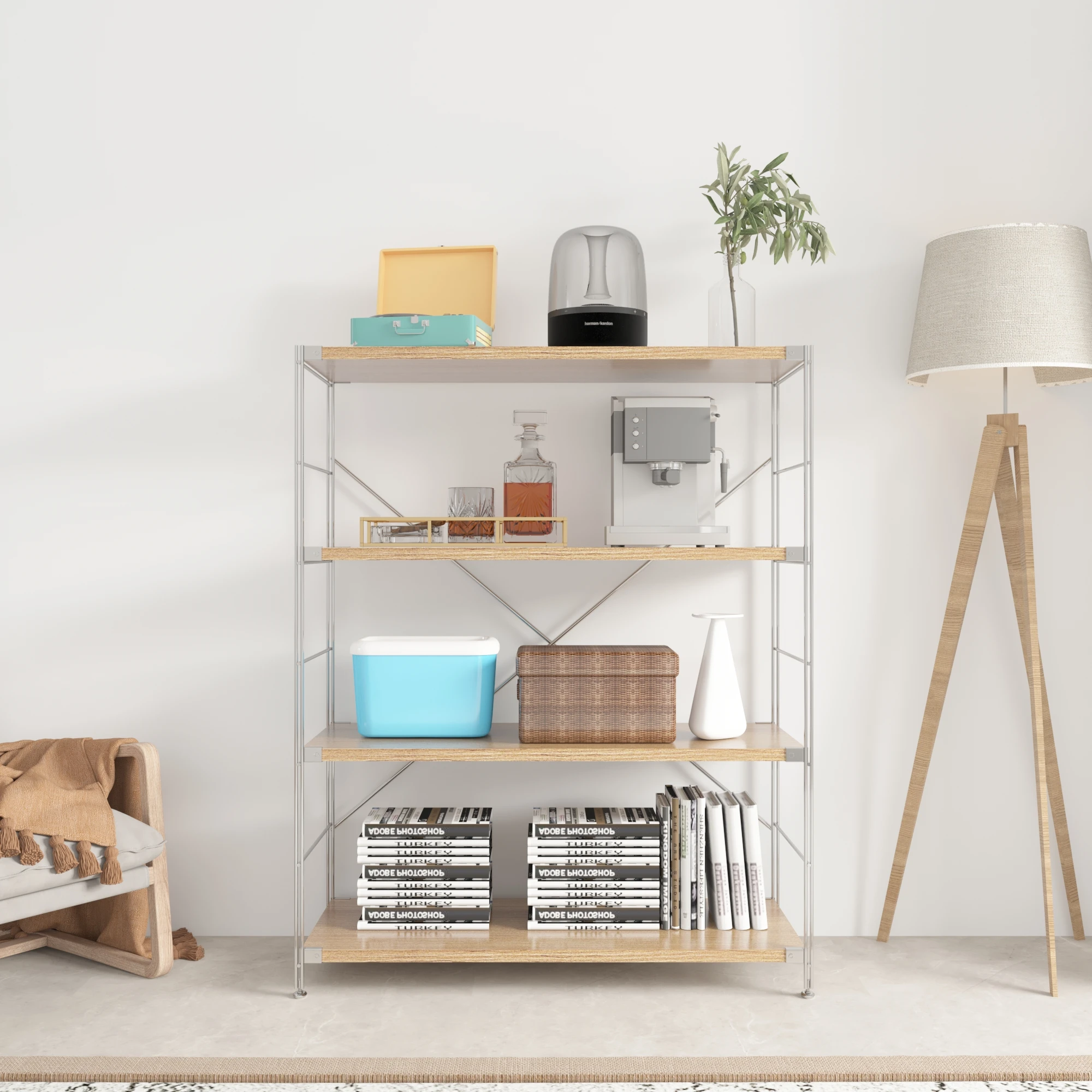 Log wind Japanese style kitchen floor rack oven microwave oven balcony living room simple combination storage rack
Log wind Japanese style kitchen floor rack oven microwave oven balcony living room simple combination storage rack