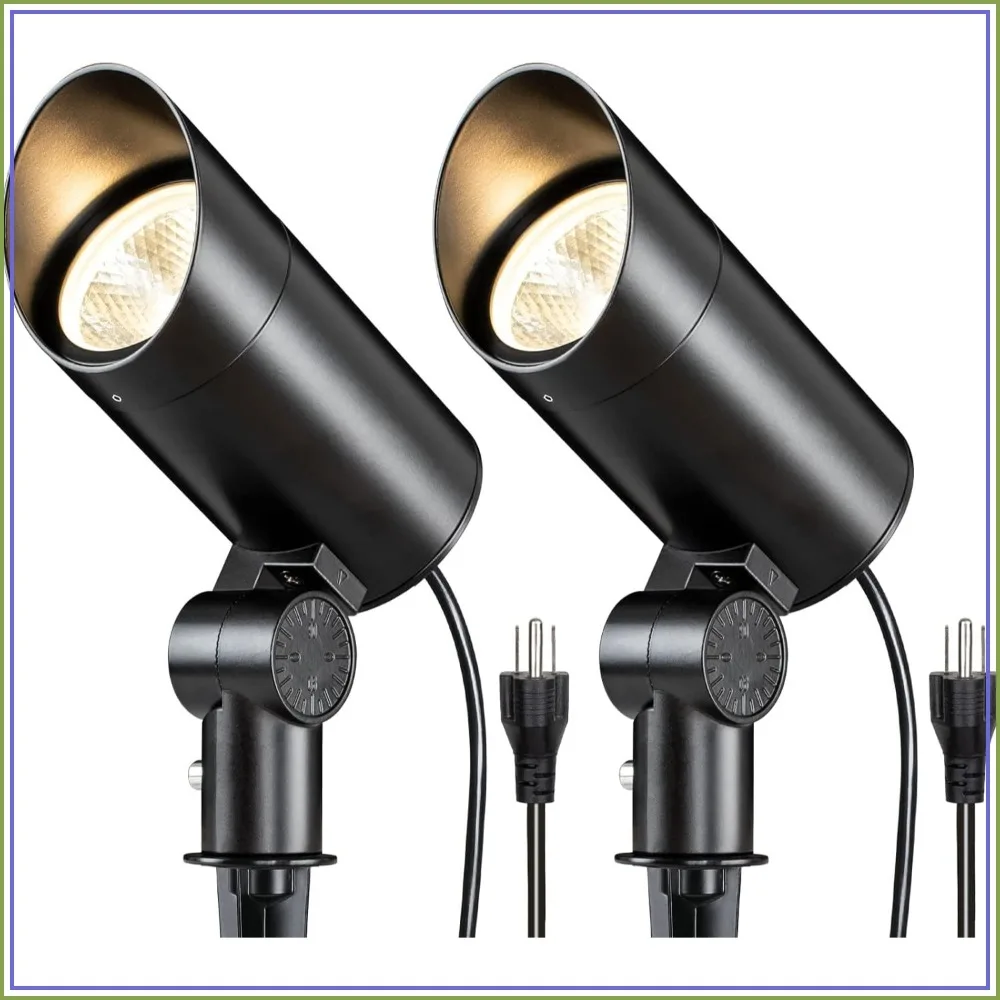 30W LED Spotlight Outdoor 120V 3000LM Ultra Bright Flag Pole Light with Metal Stake, Warm White Flood Light for Yard Garden, 6FT Cord 2 Pack
30W LED Spotlight Outdoor 120V 3000LM Ultra Bright Flag Pole Light with Metal Stake, Warm White Flood Light for Yard Garden, 6FT Cord 2 Pack