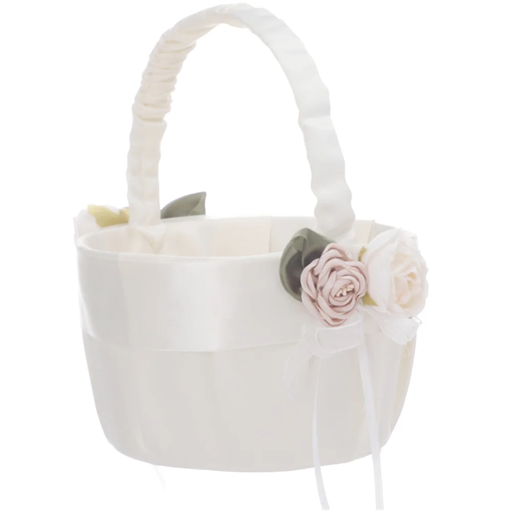 Satin Flower Girl Basket for Weddings Mini Accessory Supplies Elegant Charm Wedding Gift Rustic Ivory
Satin Flower Girl Basket for Weddings Mini Accessory Supplies Elegant Charm Wedding Gift Rustic Ivory
