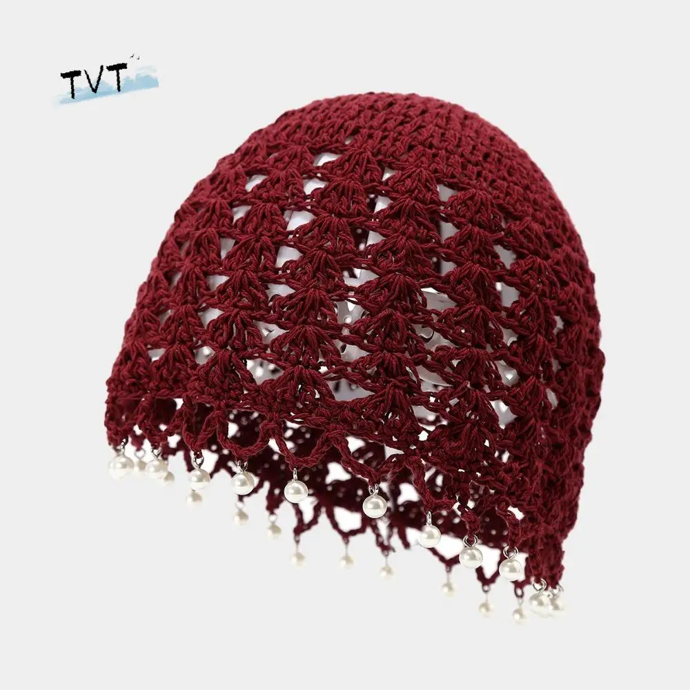 Cute Sweet Crochet Hollow Knitted Hat Beads Tassels Hollow Out Knit Beanies Korean Handmade Ethnic Style Hat Apparel Accessories
Cute Sweet Crochet Hollow Knitted Hat Beads Tassels Hollow Out Knit Beanies Korean Handmade Ethnic Style Hat Apparel Accessories
