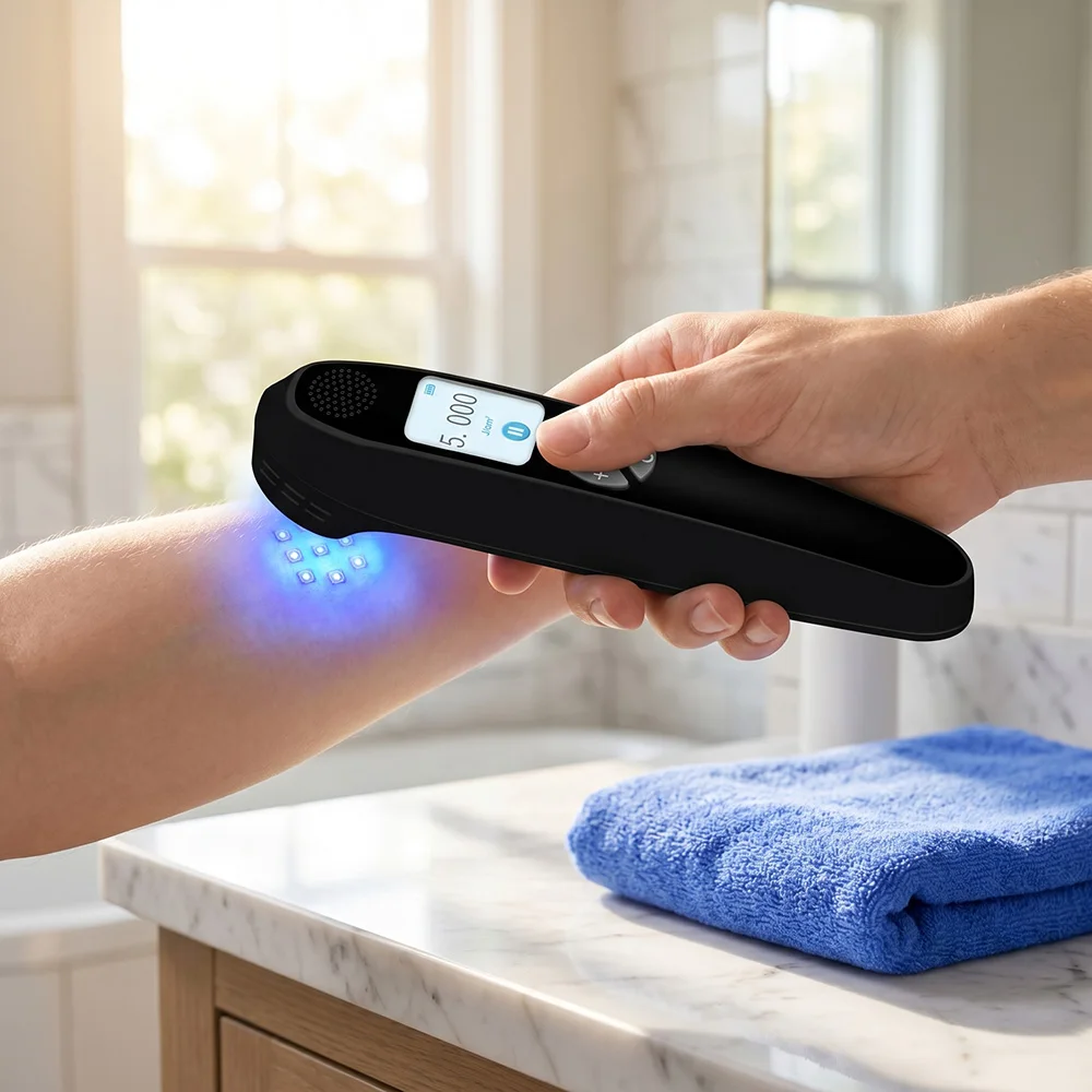 Small 308nm UVB Phototherapy Device for Face and Hands 9 Diodes Targeted Ultraviolet Light Therapy Vitiligo Psoriasis Eczema
Small 308nm UVB Phototherapy Device for Face and Hands 9 Diodes Targeted Ultraviolet Light Therapy Vitiligo Psoriasis Eczema