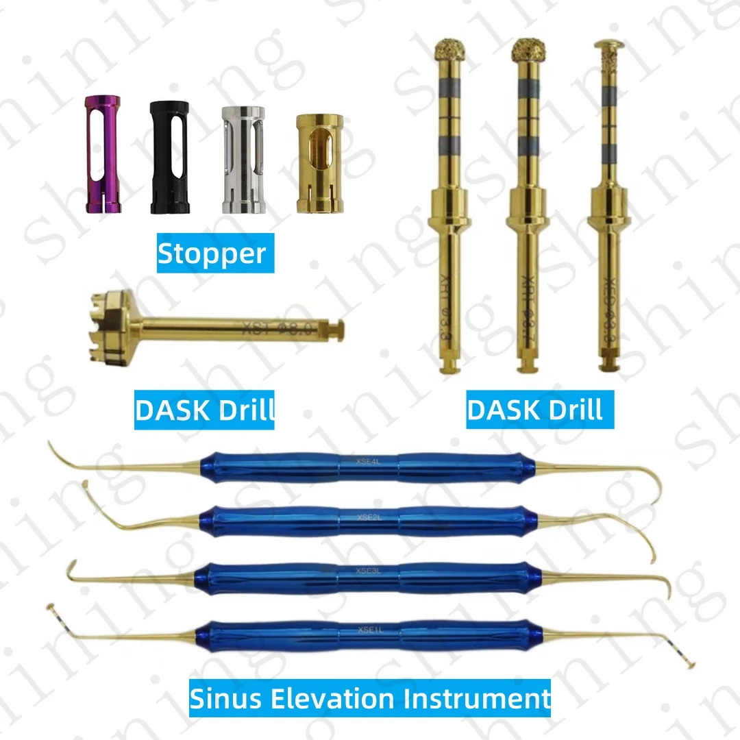 Dental Implant Sinus Lift Implant Kit Membrane Diamond Coated Bur Drills Lateral Approach Reamer Kit
Dental Implant Sinus Lift Implant Kit Membrane Diamond Coated Bur Drills Lateral Approach Reamer Kit