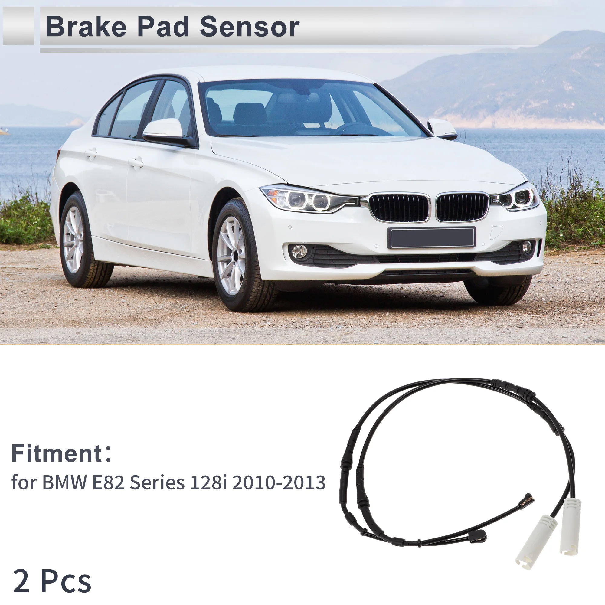 UXCELL 2Pcs Front Rear Wheel Brake Pad Wear Sensor No.34356792559 Disc Break Pad Wear Indicator Sensor for BMW E82 Series 128i 2
UXCELL 2Pcs Front Rear Wheel Brake Pad Wear Sensor No.34356792559 Disc Break Pad Wear Indicator Sensor for BMW E82 Series 128i 2