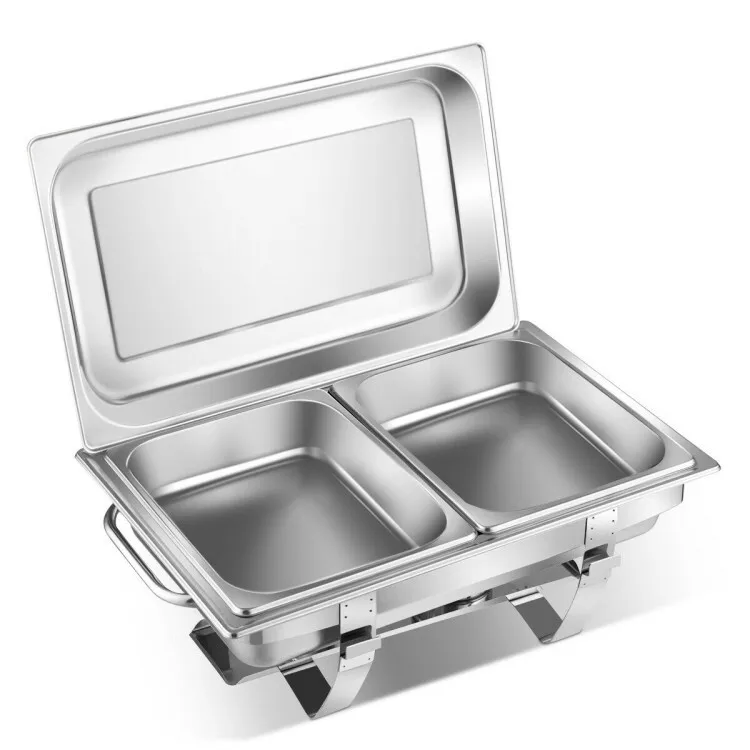 2 Packs Full Size Double plate Stainless Steel Chafing Dish Buffet w/Food Pan
2 Packs Full Size Double plate Stainless Steel Chafing Dish Buffet w/Food Pan