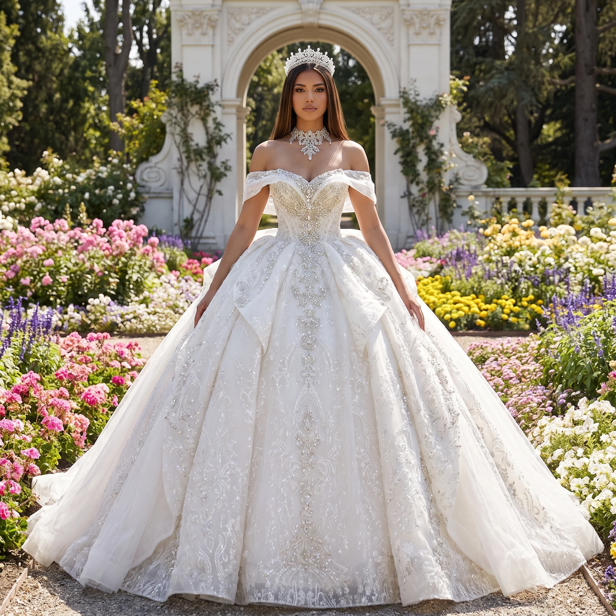 Customize Organza Wedding Dresses Strapless Ball Gown Sequined Beading Lace Bridal Dress Chapel Train vestido de novia boda
Customize Organza Wedding Dresses Strapless Ball Gown Sequined Beading Lace Bridal Dress Chapel Train vestido de novia boda